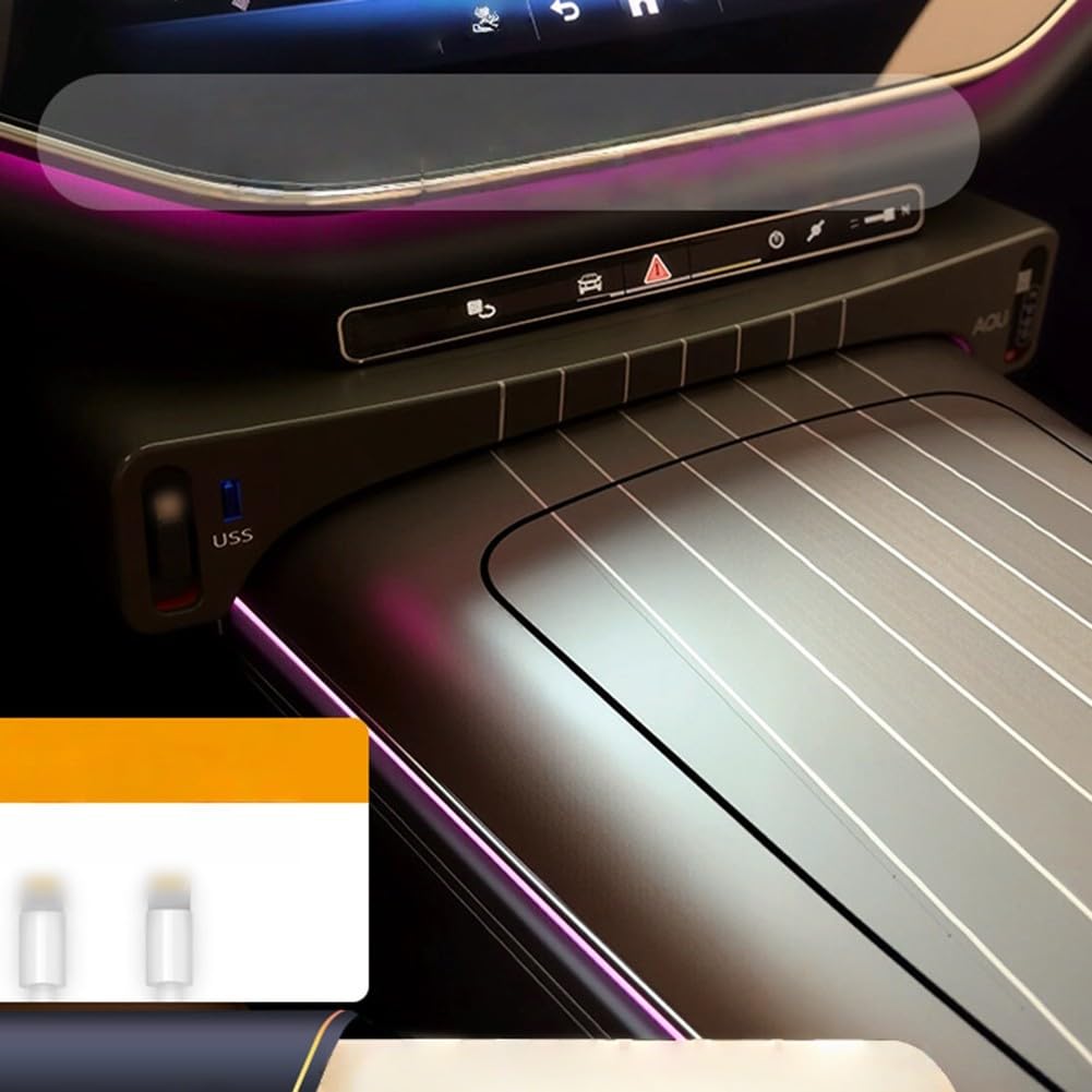 Base de carga rápida para consola central para Mercedes para Benz Clase E 2024-2026, cargador de expansión USB con múltiples puertos (B)