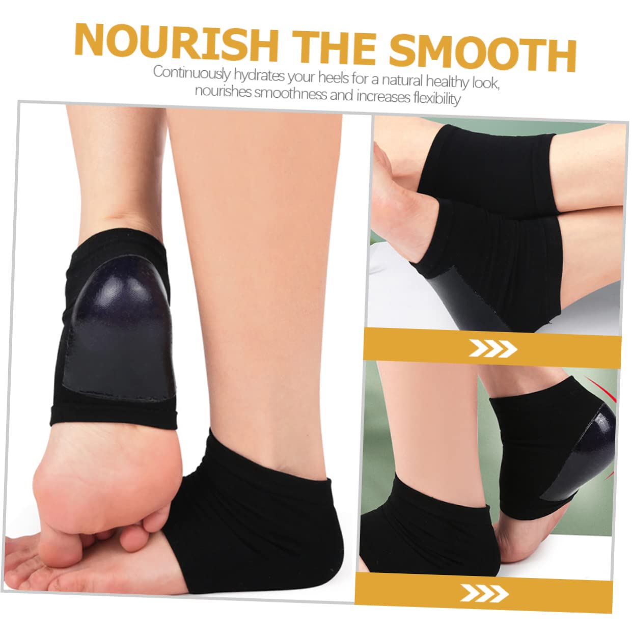 Ipetboom Silicone Heel Socks for Women Replaceable Foot Protectors Portable for Outdoor Use