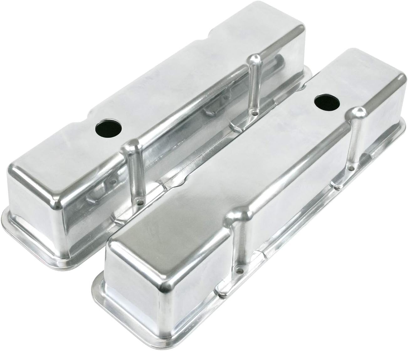 TSP Chevy Small Block Perimeter Bolt Cast Aluminum Valve Covers JM81118P Automotive