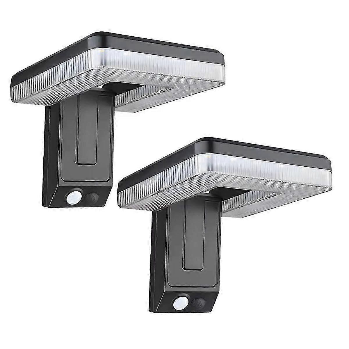 Joyhappst Image Color 2Pcs Solar Outdoor Led Courtyard Wall Lamp With 3 Mode Waterproof Motion Sensor