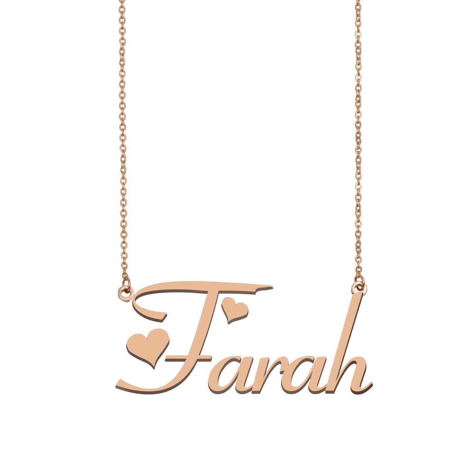 MoShellyGirls Name Necklace Customized Personalized Farah