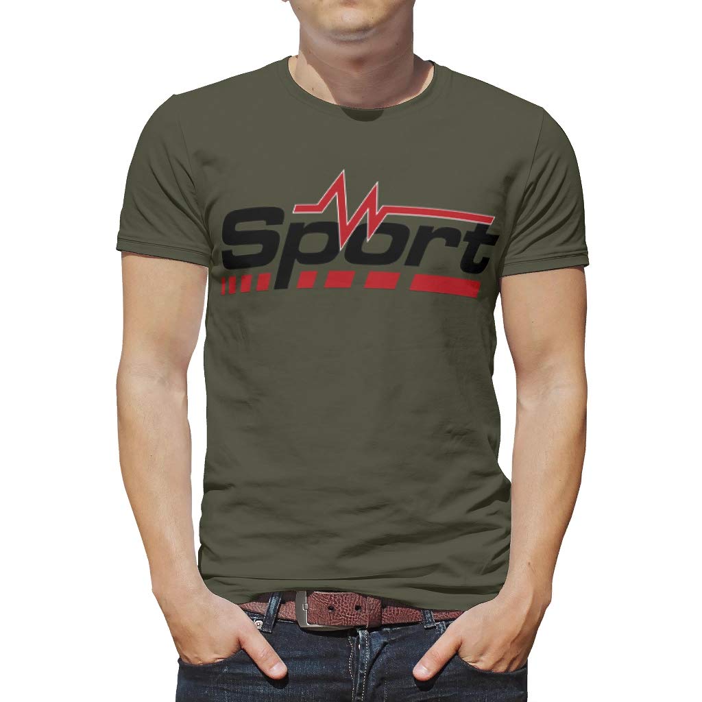 EUNNT Mens Lightweight Sport Tees Graphic Printed Tops T-Shirt for Youth