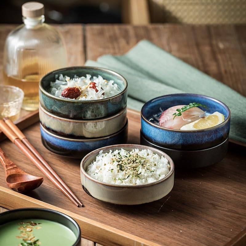 Plato llano, plato de frutas japonés, postre, restaurante en casa, platos de cerámica apilables