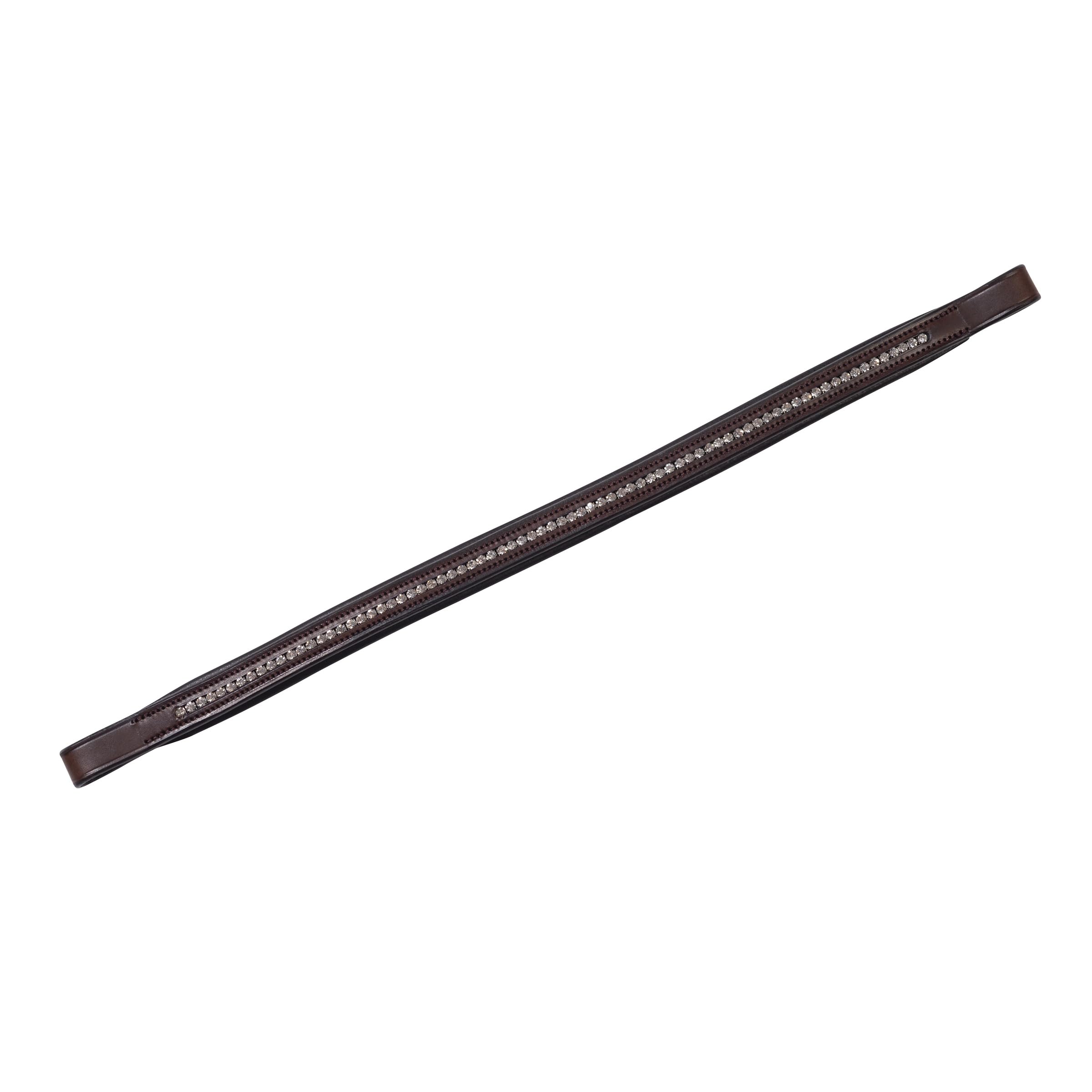 Collegiate Diamante Browband, Brown, Full
