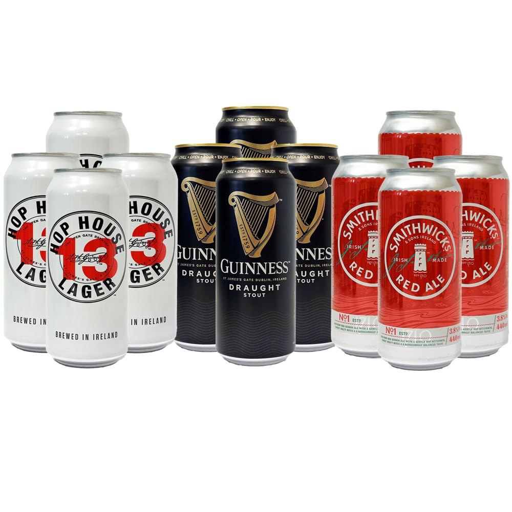 Box découverte Guinness et Smithwicks - 12 bières irlandaises 44cl can