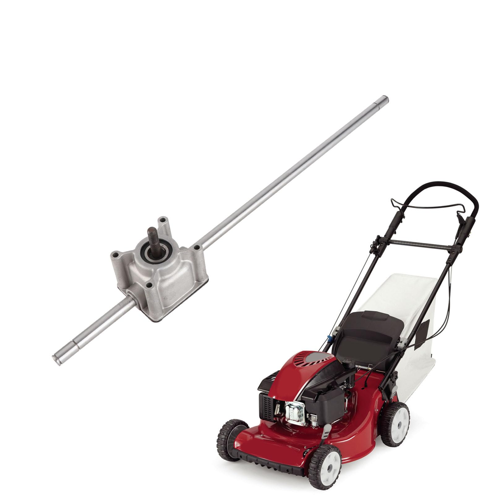 Transmisión de cortacésped, caja de cambios de tracción delantera y conjunto de transmisión 106-3955 compatible con cortacésped Recycler de 22 pulgadas