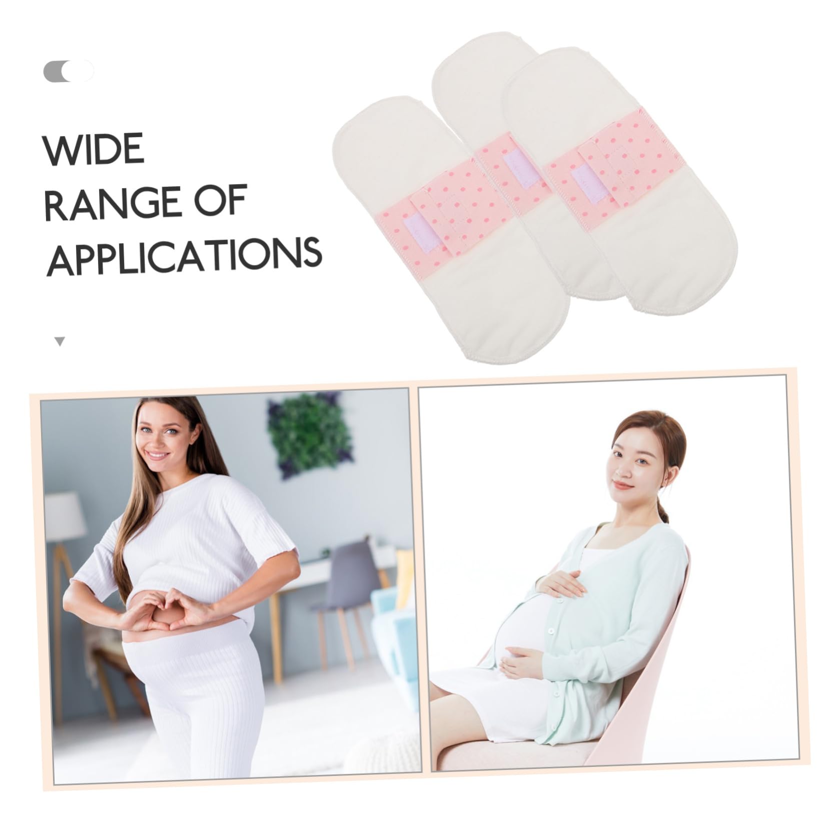 FOMIYES 5 Set Di Assorbenti Lavabili in Cotone Riutilizzabili Per Donne Portatili Comodi 3 Pezzi*5