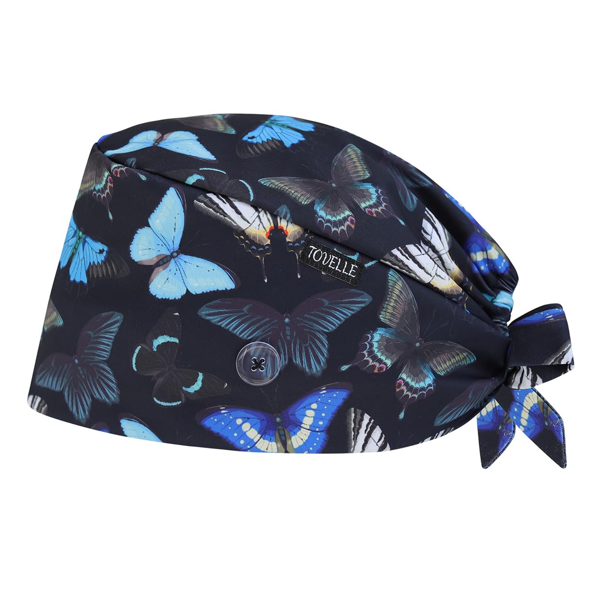 Scrub Caps Women, Double-Sided Printed Adjustable Women's Surgical Cap with Buttons, Breathable Design for Nurses and Doctors