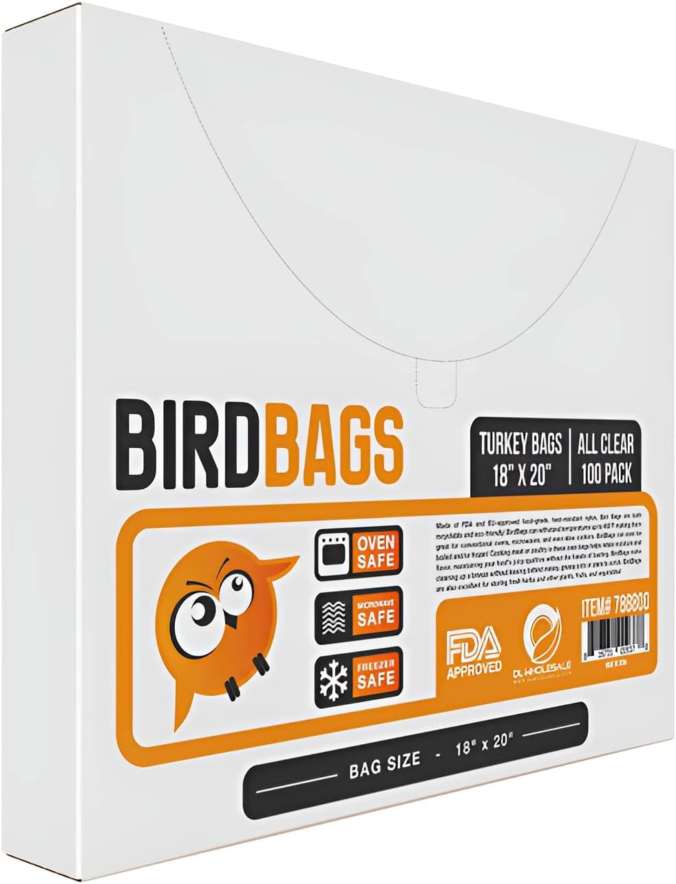 BirdBags Turkey Bags, 18” x 20” 100 Pack, USA & EUApproved