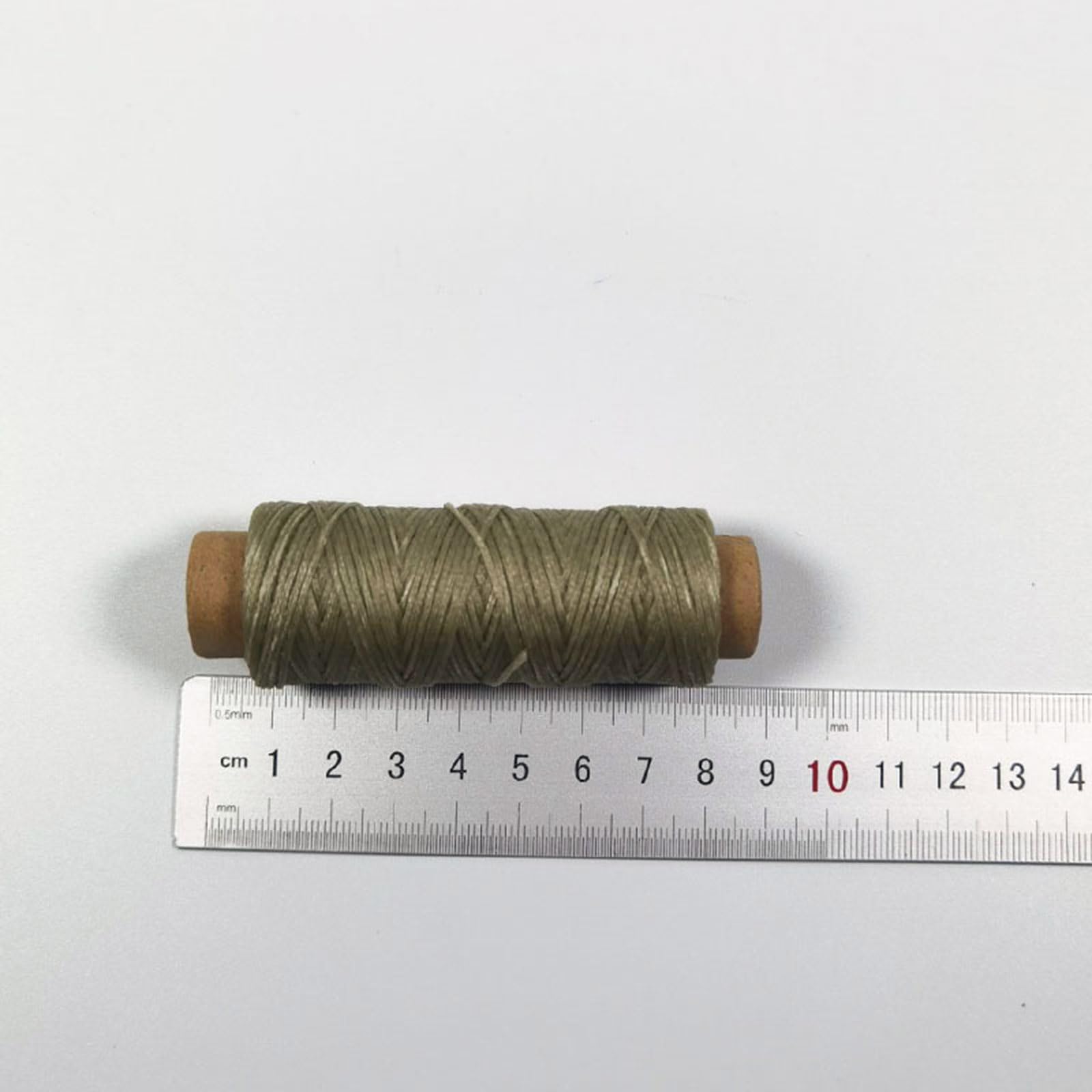 UNTERING - Filo cerato in pelle da 0,8 mm di spessore per strumento artigianale, cucito a mano, 50 metri di filo piatto per cucire in pelle