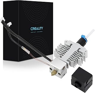 Creality Official Ender 5 S1 Hotend Kit, High Speed High Temperature Assembled Extruder 3D Printer Hotend with Silicone Sock, 0.4mm Nozzle and Copper Throat, Silver