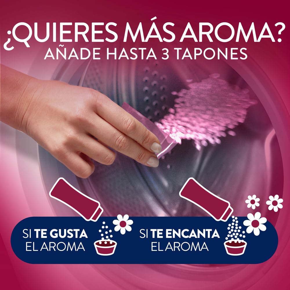 Lenor UNstoppables Perlas de Perfume para la Ropa, 96 Lavados (6 x 195g), Suavizante con Fragancia Rubi y Jazmin, Potenciador de Frescor
