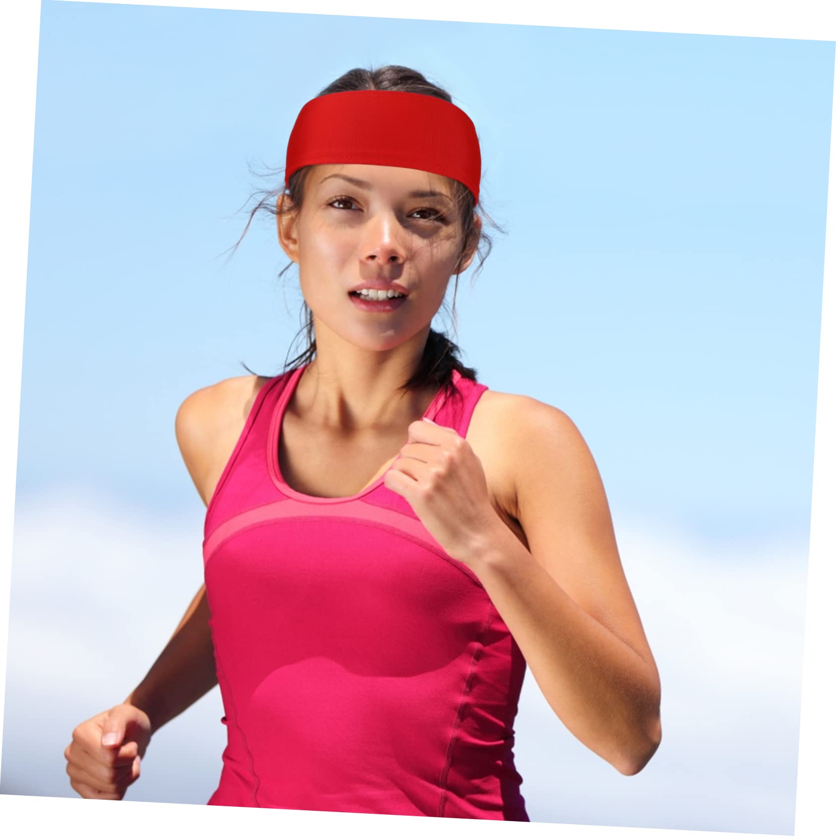 Abaodam Banda Antideslizante Ajustable para Diademas Sweatbands Transpirables para Hombres Y Mujeres Colores para Ejercicio Y Actividades