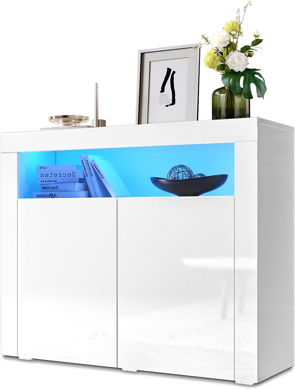 Dynamc24 Hghboard, Mt LED Beleuchtung Wldeche Telmassv Anrchte