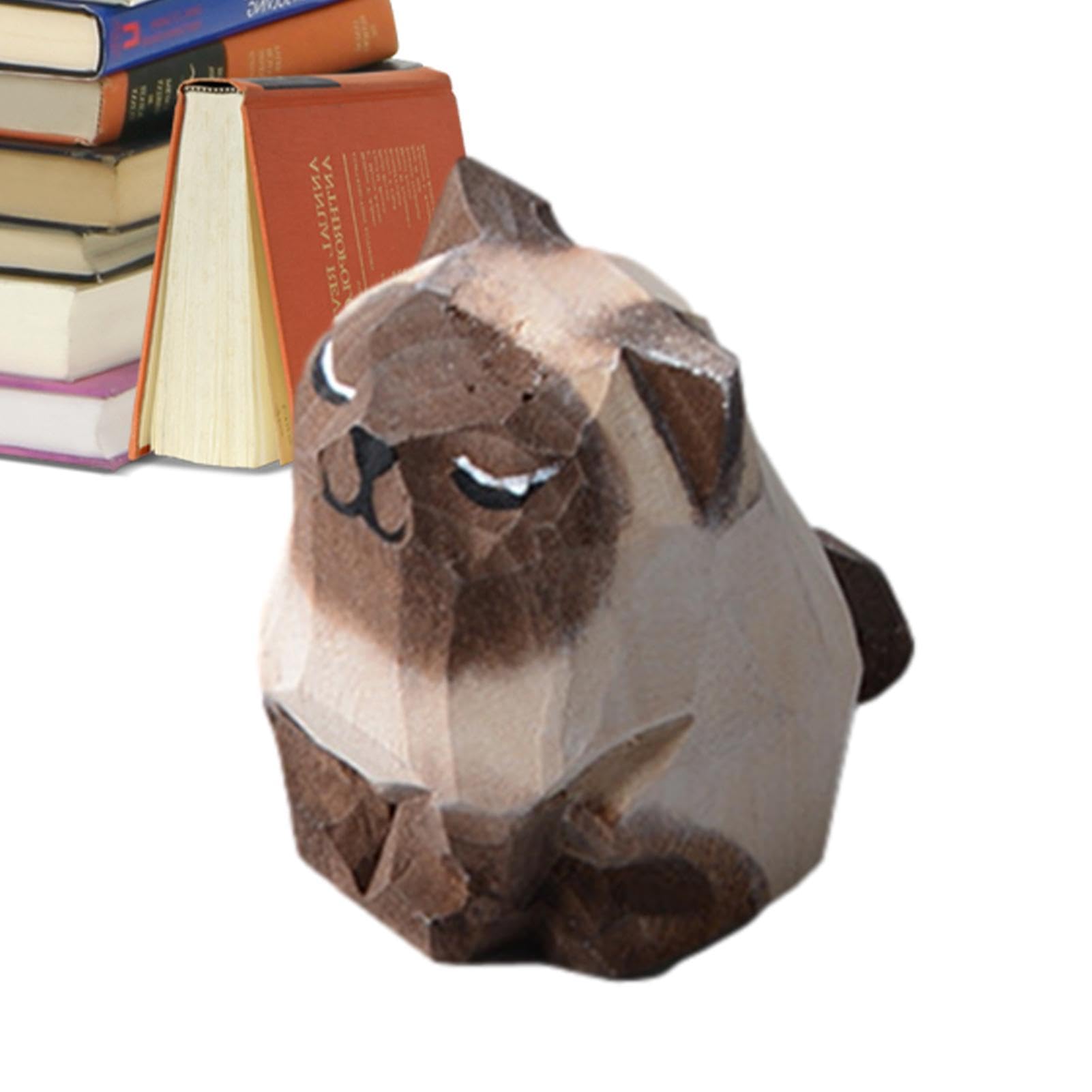 Wooden Cat Figurine, Wooden Cat Figurine - Kitten Sculpture, Car Decorations, Family Kitten Figurines, Spring Decor, Kitten for Home and Farm