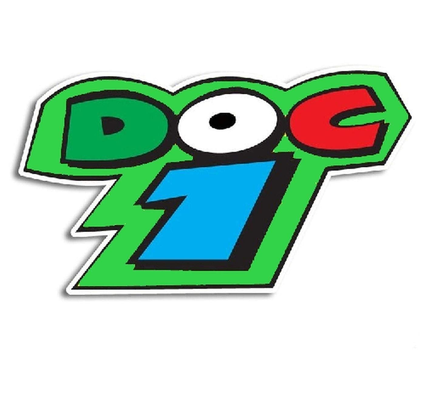 7x6cm Valentino Rossi Doctor MotoGP WSBK Motocross F1 style motorcycle racing grand prix track decal sticker