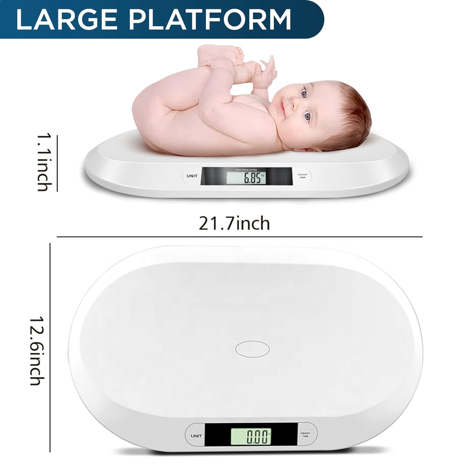 SAINI_MEDICOS - Báscula digital para bebés con peso de hasta 20 kg