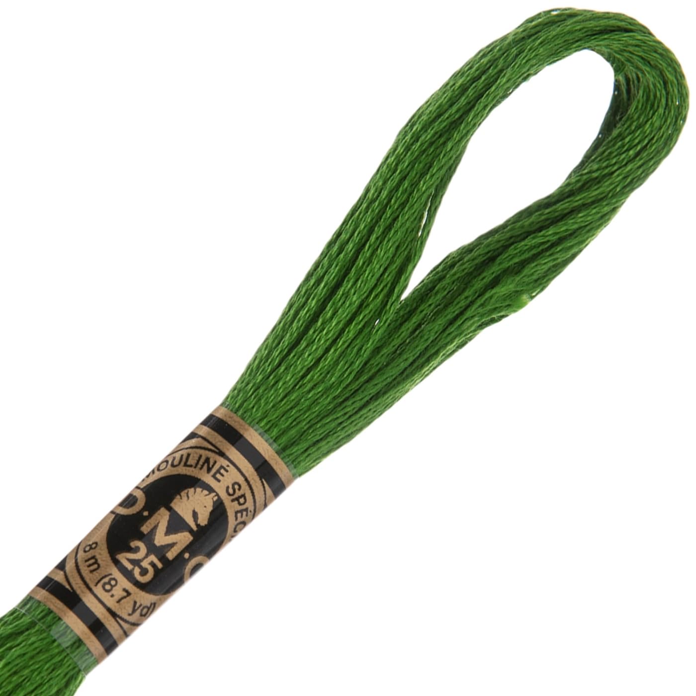 Hobby Lobby DMC Cotton Embroidery Floss - 905 Dark Parrot Green, Set of 12