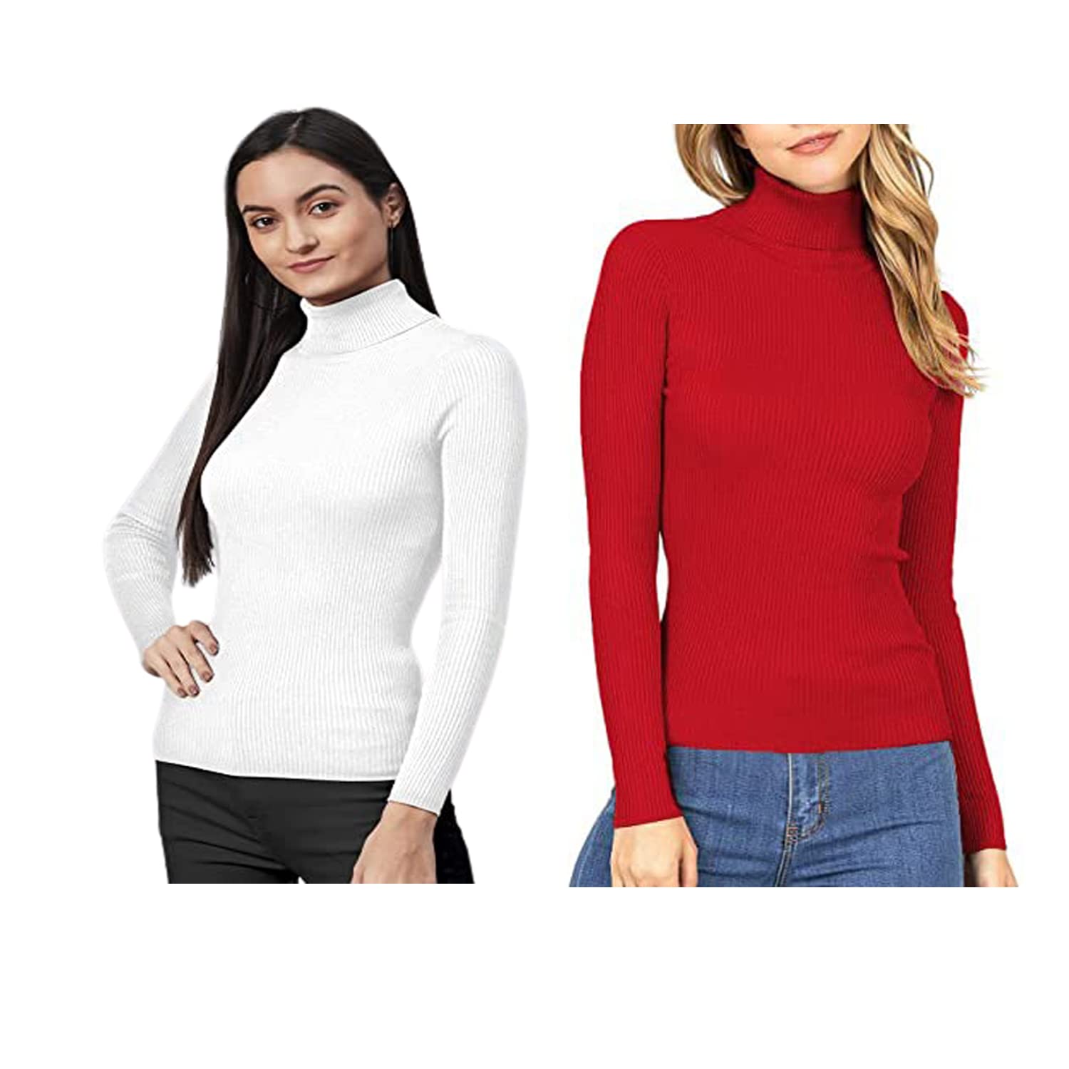 r lon RZLECORT Ribbed Sweatshirt Casual Wear Highneck/Full Sleeves Tops for Women and Girls-picture-46