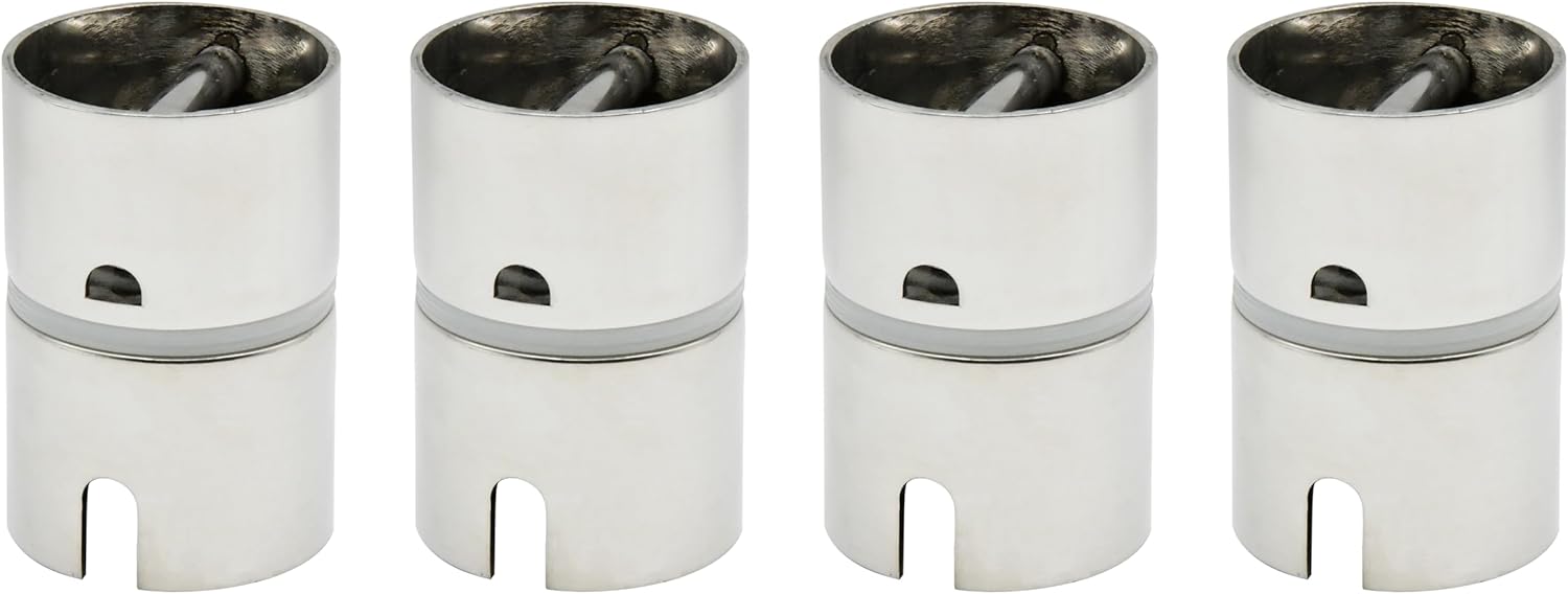 Vinland Marine 304 Stainless Steel Drop-in Boat Rod Holder Swivel Insert, Pack of 1, 2, 4, for deep sea Fishing rods, Offshore Fishing Rod, Pontoon Boat Rod Holder, Boat Rod Holders