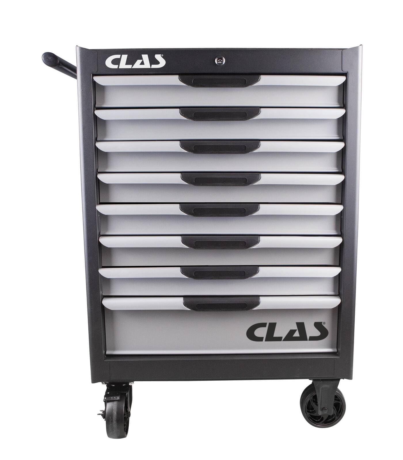 CLAS Equipements Servante d'atelier 8 tiroirs 400Kg L.688 x l.459 x H.1035mm (sans Outils) - EG 0098