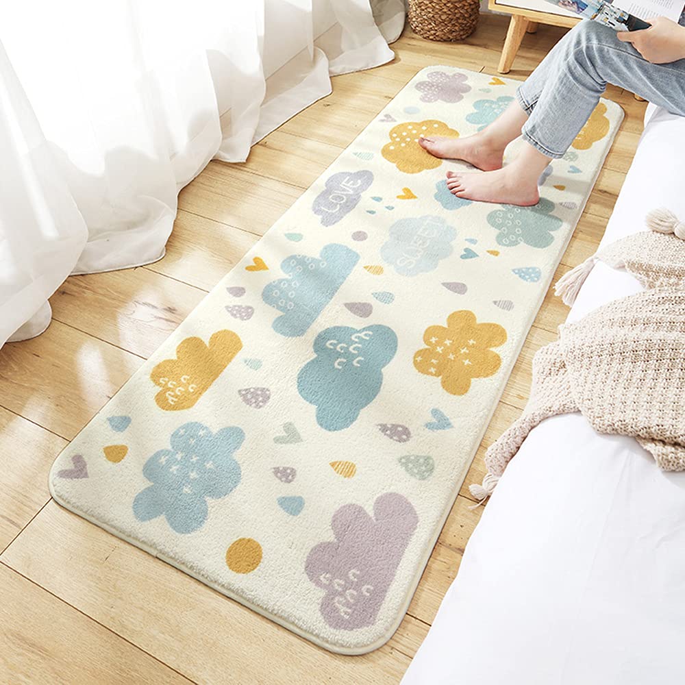 Alfombra Corredor Runner Infantil Lavable Alfombra Decorativa para Cuarto de los niños Sala de niños Cuarto del bebé Sala de estar Rectángulo Moderno Alfombras Mullida Infantiles Bebe 40 x 120 cm