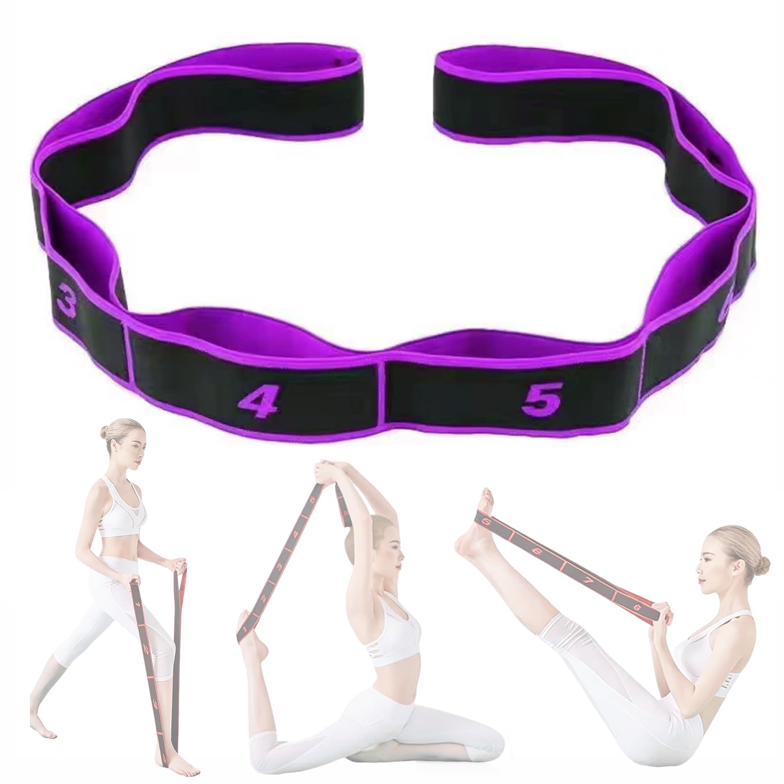 Whispern Cloud 9 Loop Stretch Strap for Yoga Pilates & Gymnastics