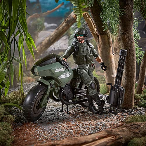 Image of GI Joe Classified Series: Alvin inchBreaker inch Kibbey with Ram Cycle - Multicolor Action Figure Toy