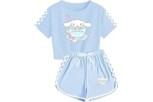 rodasue NIKKHO Unisex Cartoon Animal Print Shirts And Shorts Set Soft Fabric...