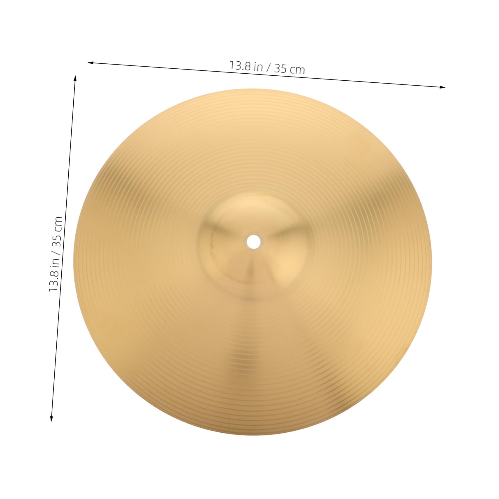 FUNOMOCYA Jazz Practice Drum Cymbals 14in Alloy Cymbal Set Crash Ride and Splash Mount