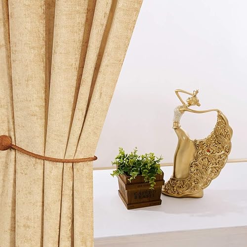 Miniatura 8 de Cortinas de ventana de chenilla de doble cara para sala de estar