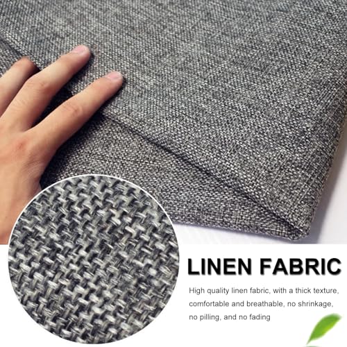 Cojín de asiento premium en lino grueso con cremallera duradera para sillas de cocina 3