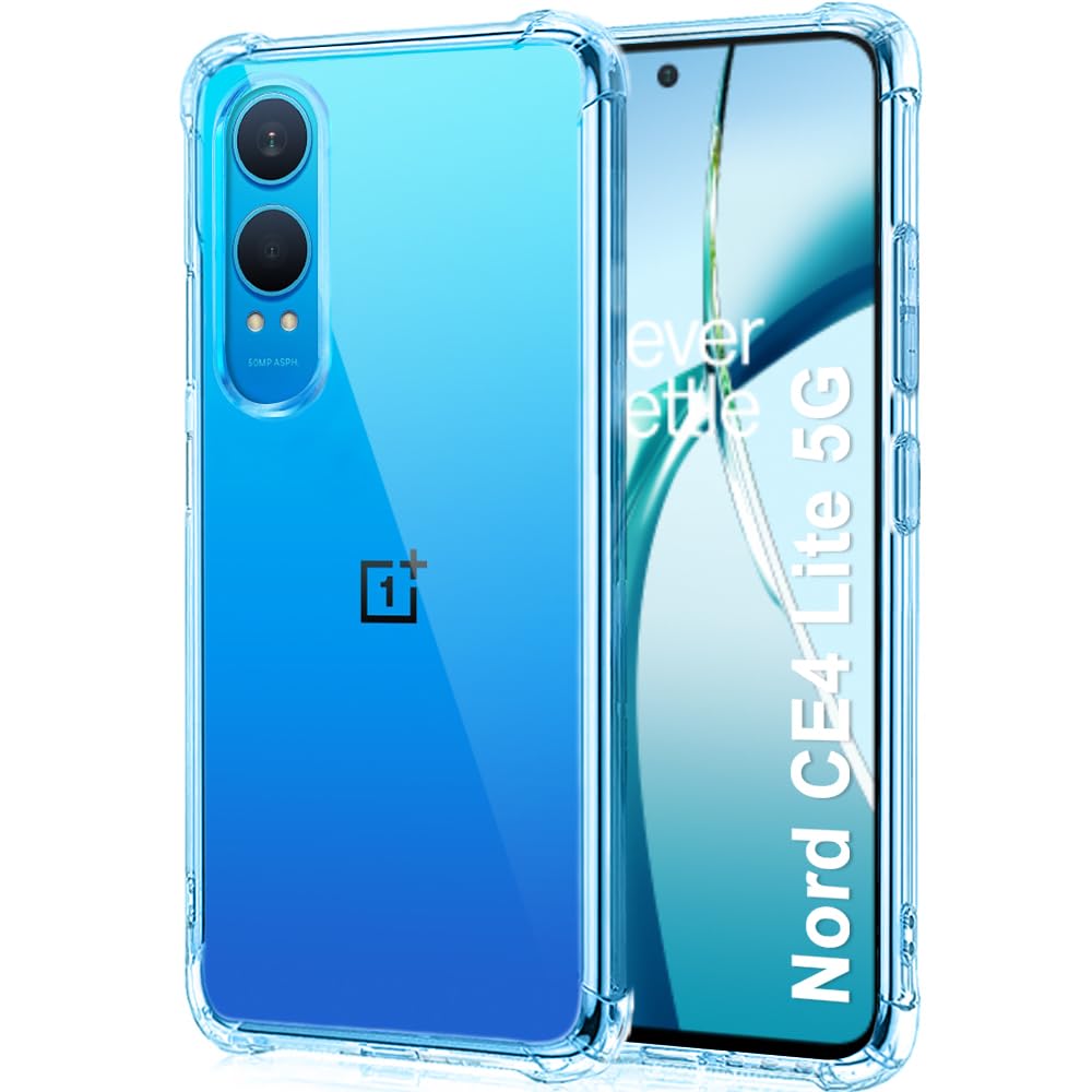 TheGiftKart Crystal Clear Back Cover Case for OnePlus Nord CE 4 Lite 5G | Shockproof Soft TPU Case | Cushioned Edges for Ultimate Protection Back Case for OnePlus Nord CE4 Lite 5G (TPU, Transparent) (B0D7MR3SN2) Amazon Price History, Amazon Price Tracker