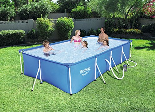 Bestway Steel Pro Frame Pool Set, rechteckig, blau, 400 x 211 x 81 cm – Bild 3