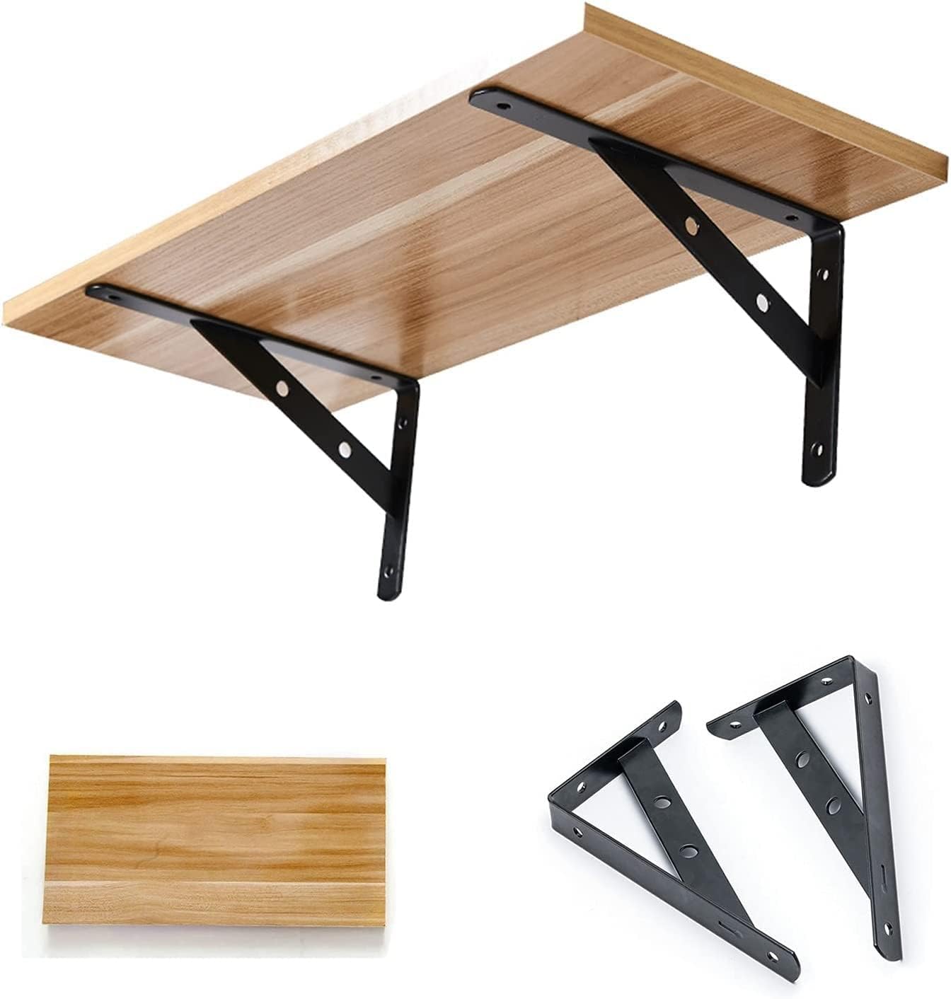 Amazon.co.jp DIY 棚受け金具 Shelf Support 2個 金属製 40cm 50cm 60cm 70cm ブラケット