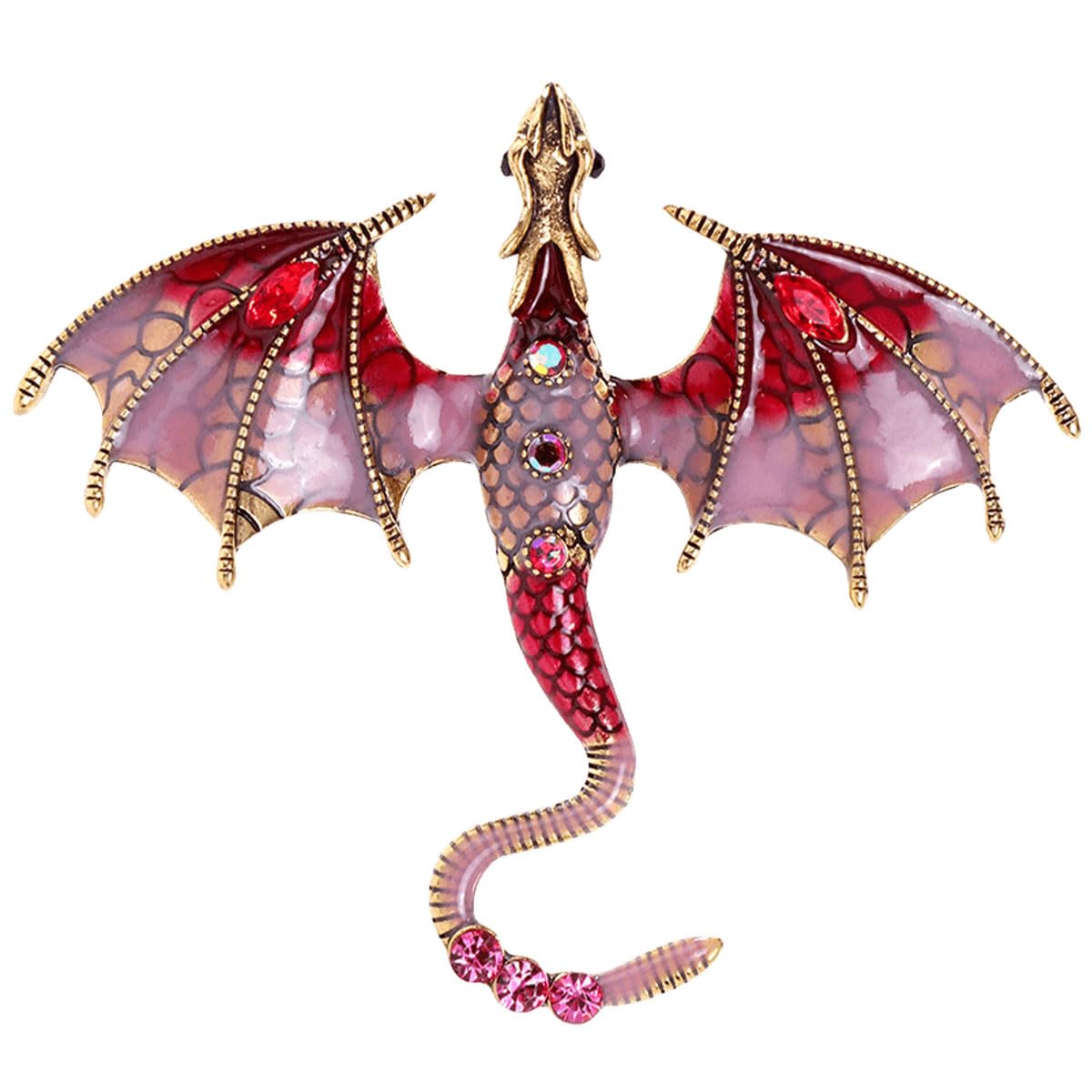 FAIRYGATE Brooches Enamel Brooch for Men Women Retro Rhinestone Lapel Pin Clothing Hat Decoration，B38 — view 15