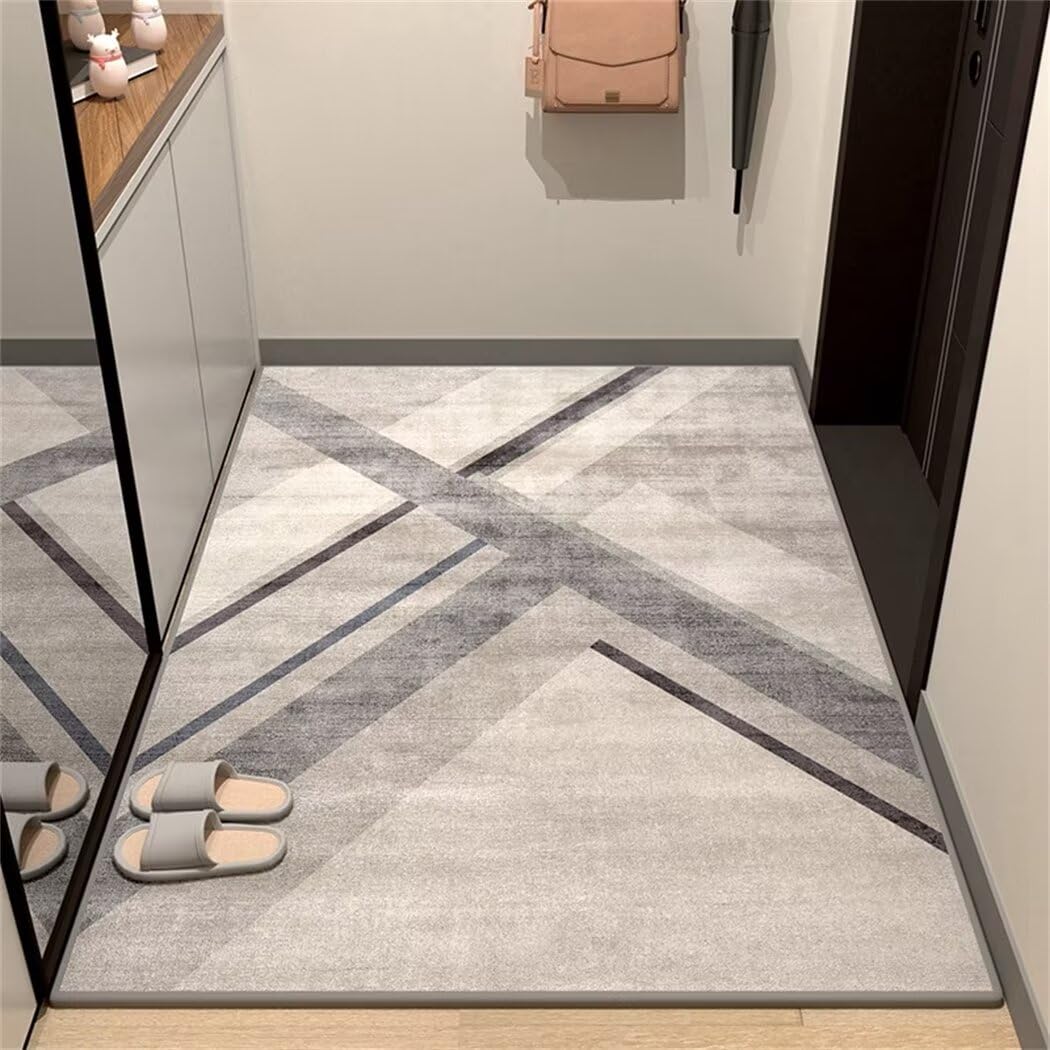 Tapis de sol antidérapant et résistant aux taches pour salon ou grand couloir 160x230