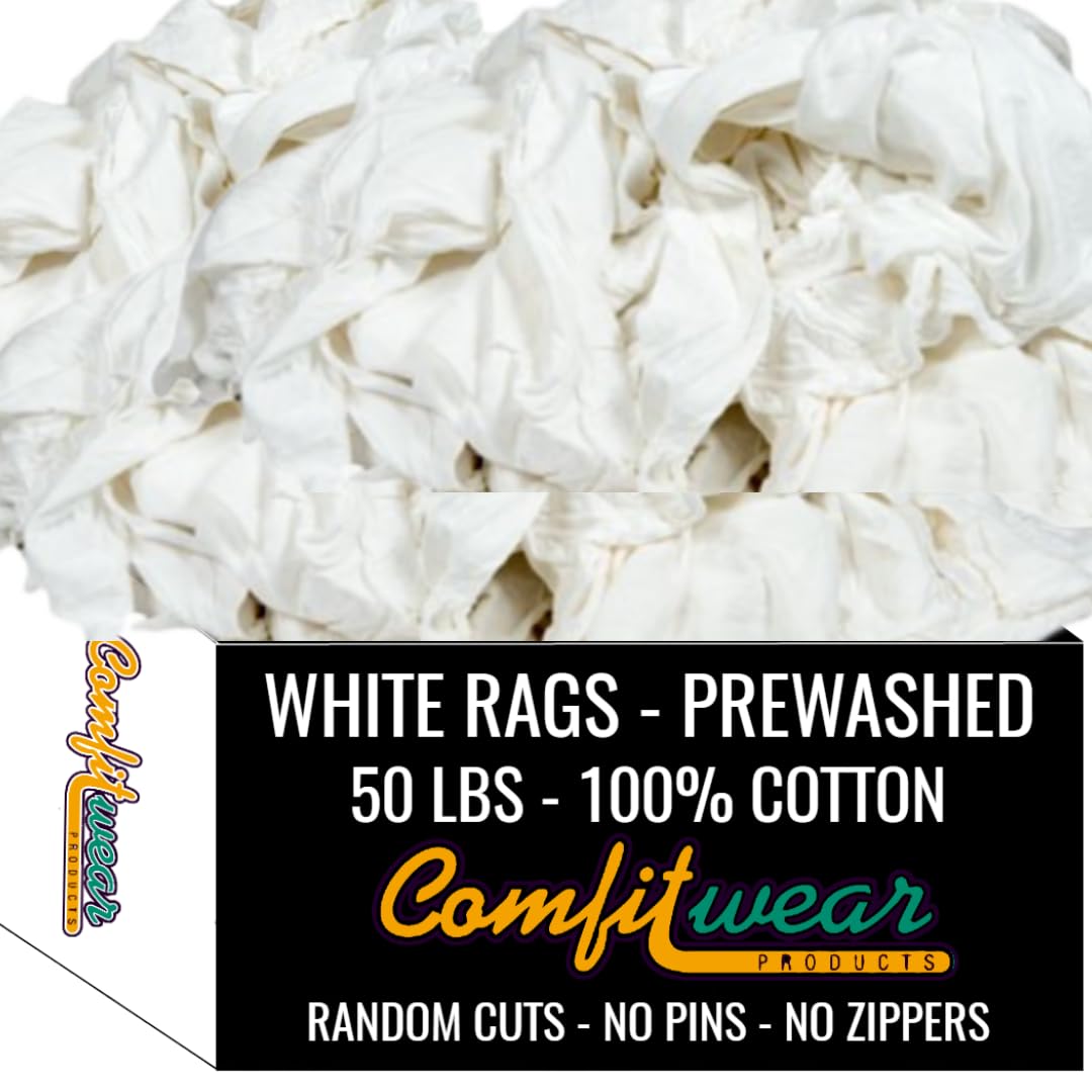 Premium Knit Cotton T-Shirt Cloth Wiping Rags Shop Cleaning T-Shirt Cloths Staining Finishing Rag for Auto Grease Paint