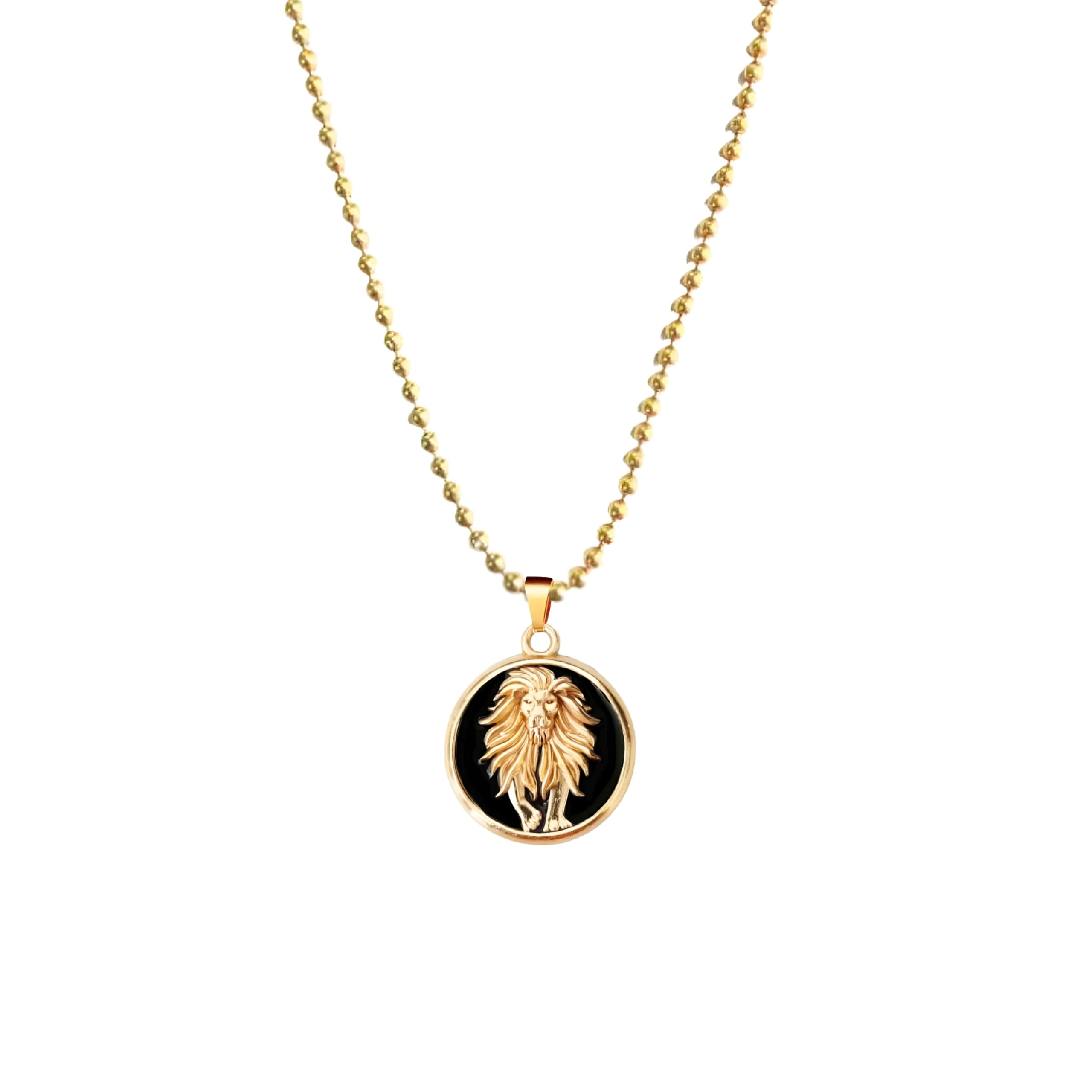 Gold Lion Pendant Necklace – Bold King of the Jungle Jewelry for Men | Hip Hop & Streetwear Style Accessory Gold SPn2025232-image-18