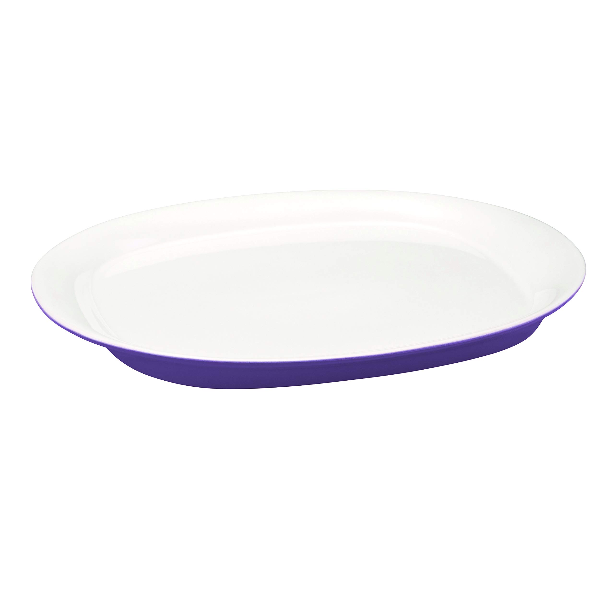 Rachael Ray Dinnerware Round & Square Platter, 14 Inch, Purple