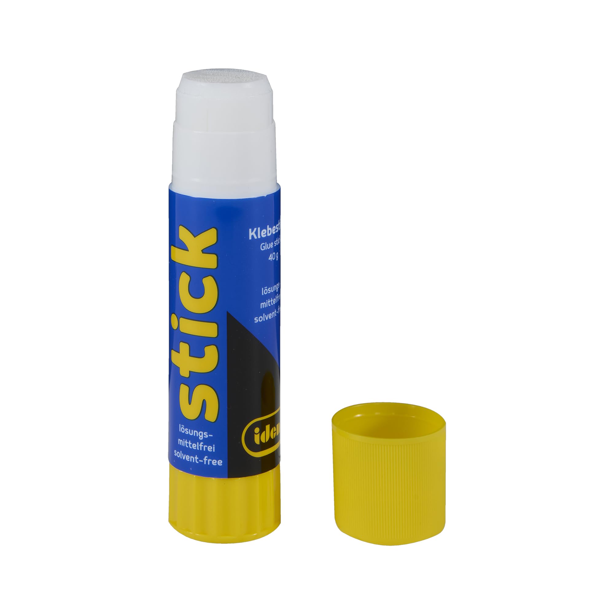 Idena 60070 - Colla in stick, incolore, 40 g, senza solventi, per lavori artistici e artigianali, adatta ai bambini
