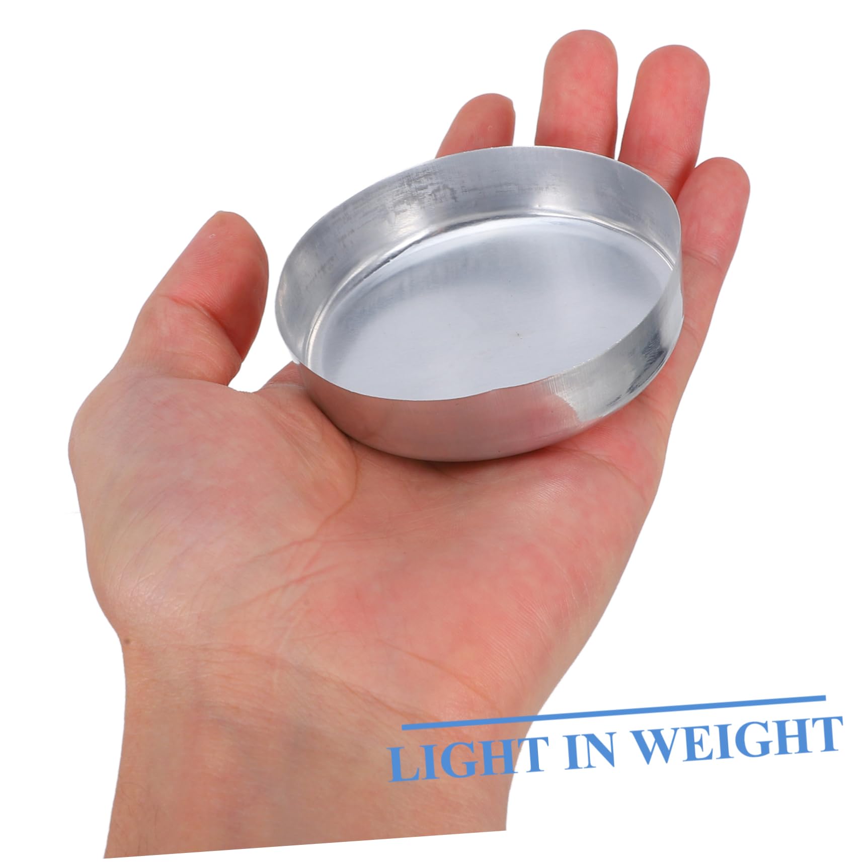 ABOOFAN 5 Sätze Wiegeschale Wiegen Tabletts Für Pulver Messung Probenwägeschalen Messen Von Wiegebooten Chemie Wiegt Boote Musterplatten Aluminium Silber 10 Stück * 5