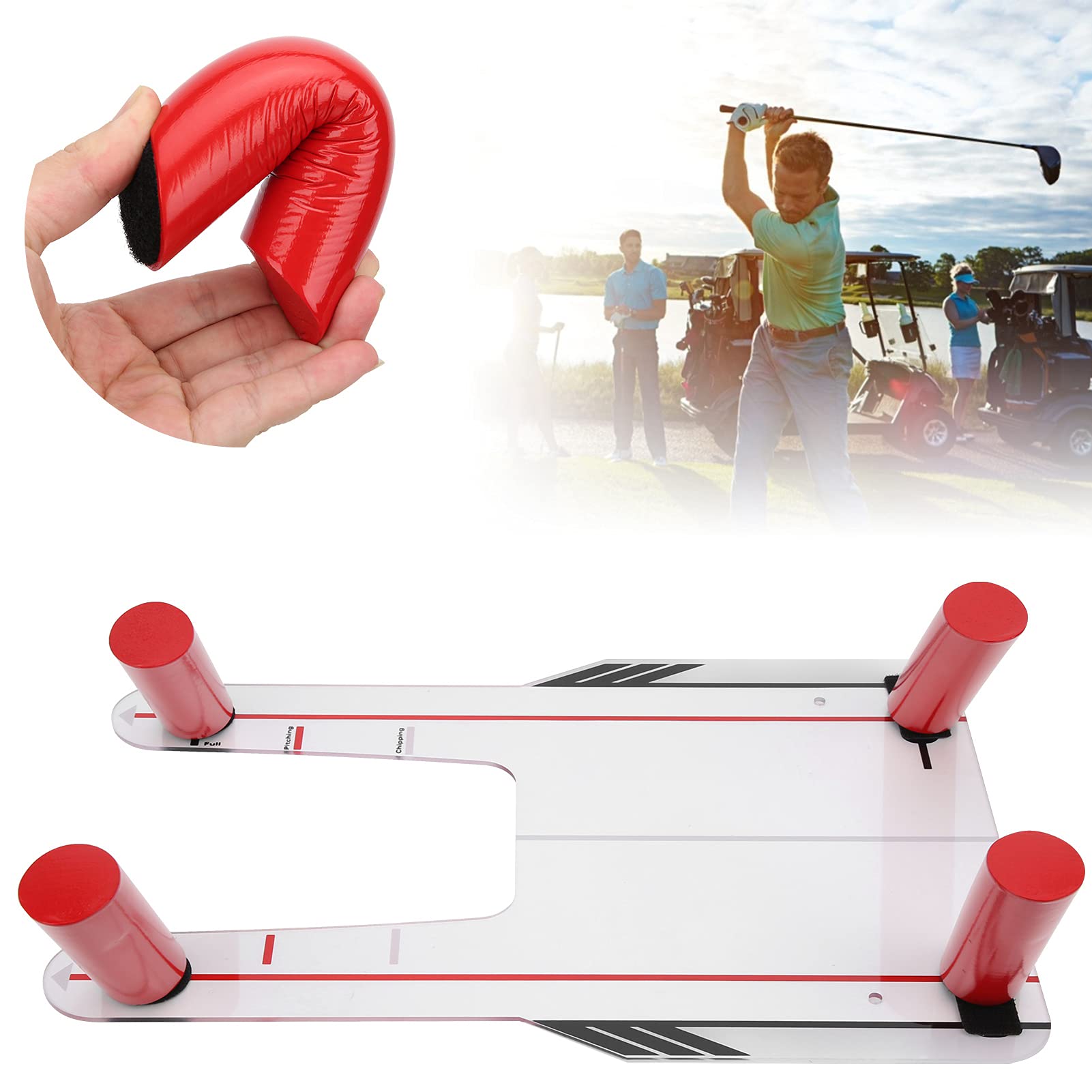 Golf Swing Trainer Putting Mirror Board PC Infrangibile Pratica Swing Golf Training Aids per Principianti e Amanti del Golf
