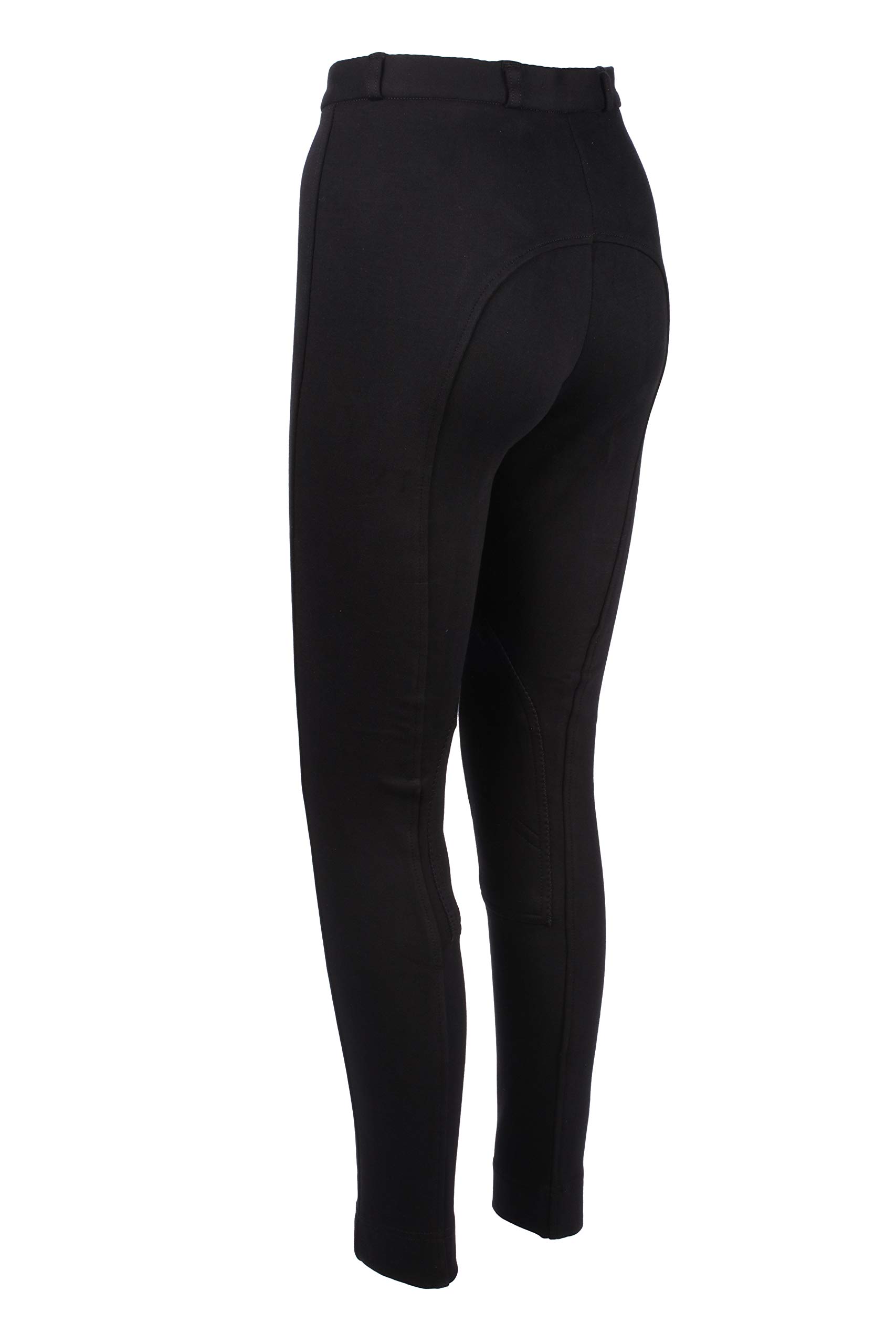 Discount Pet Accessories Pantalon de Cavalier Jodhpurs Enfants garçon/Filles Souple élastique Equine en Noire