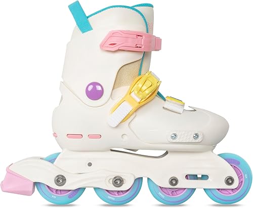 Miniatura 7 de Nattork Patines en línea para niñas, niños, adolescentes, niños de 4 a 16 años, 4 tamaños, cuchillas ajustables para cumpleaños en interiores y