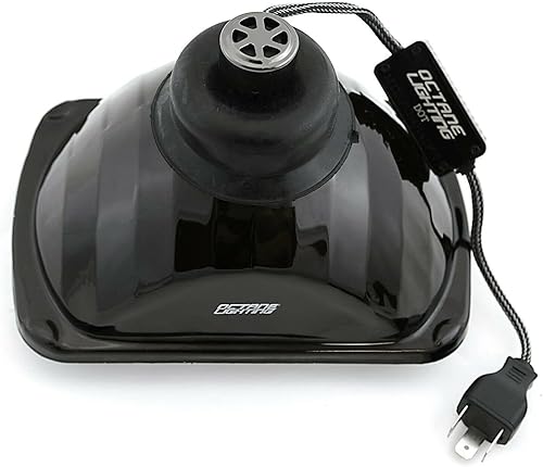 Miniatura 7 de Octane Lighting Proyector de cristal transparente LED de 7 x 6 pulgadas, faros delanteros de metal, 4000 lúmenes, H4, par de bombillas