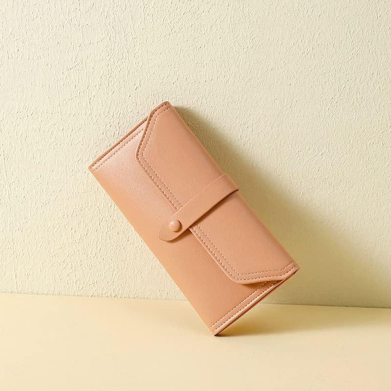 Women Wallets Long Wallet Top Leather Card Holder Coin Phone Purse Ladies Clutch Wallet for Wome(D)4