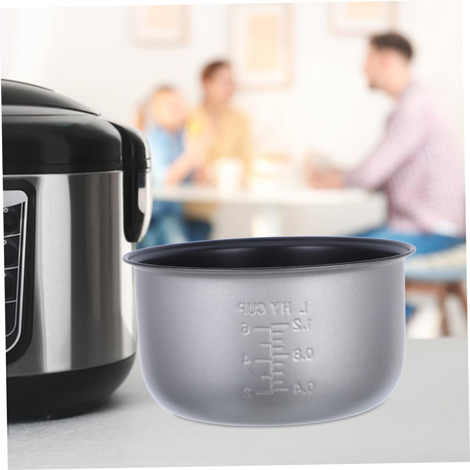 Cuociriso Ricambio Pentola Interna Antiaderente da 3 Litri, Accessori per Cuociriso Elettrico, per Uso Domestico e Pentola a Pressione Stili multipli