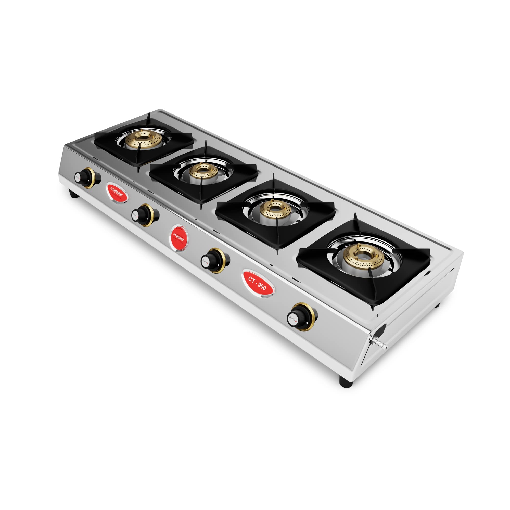 Sunshine CT900 4 Burner Gas Stove - Stainless Steel -3