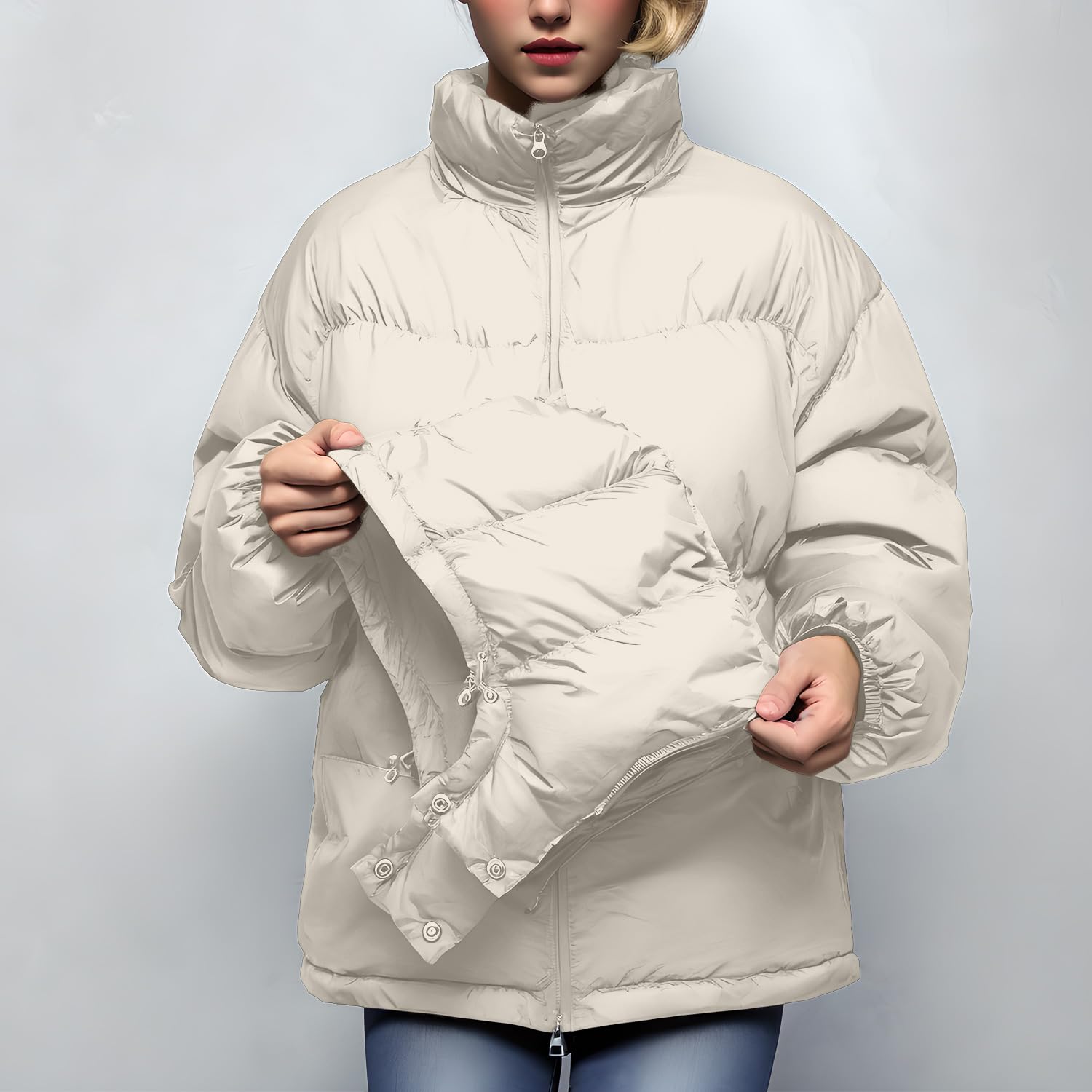Chaqueta de plumón con capucha para hombre y mujer, ultraligera, aislada, resistente al agua